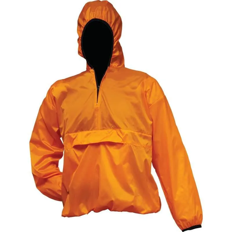 All-weather Pull-over Orange Rain Jacket- M