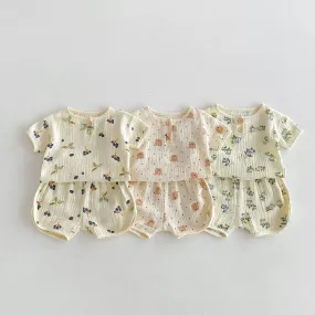 Baby Girls & Boys Linen PJ Set