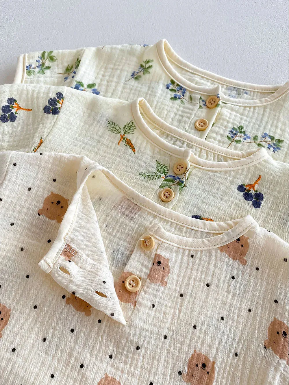 Baby Girls & Boys Linen PJ Set