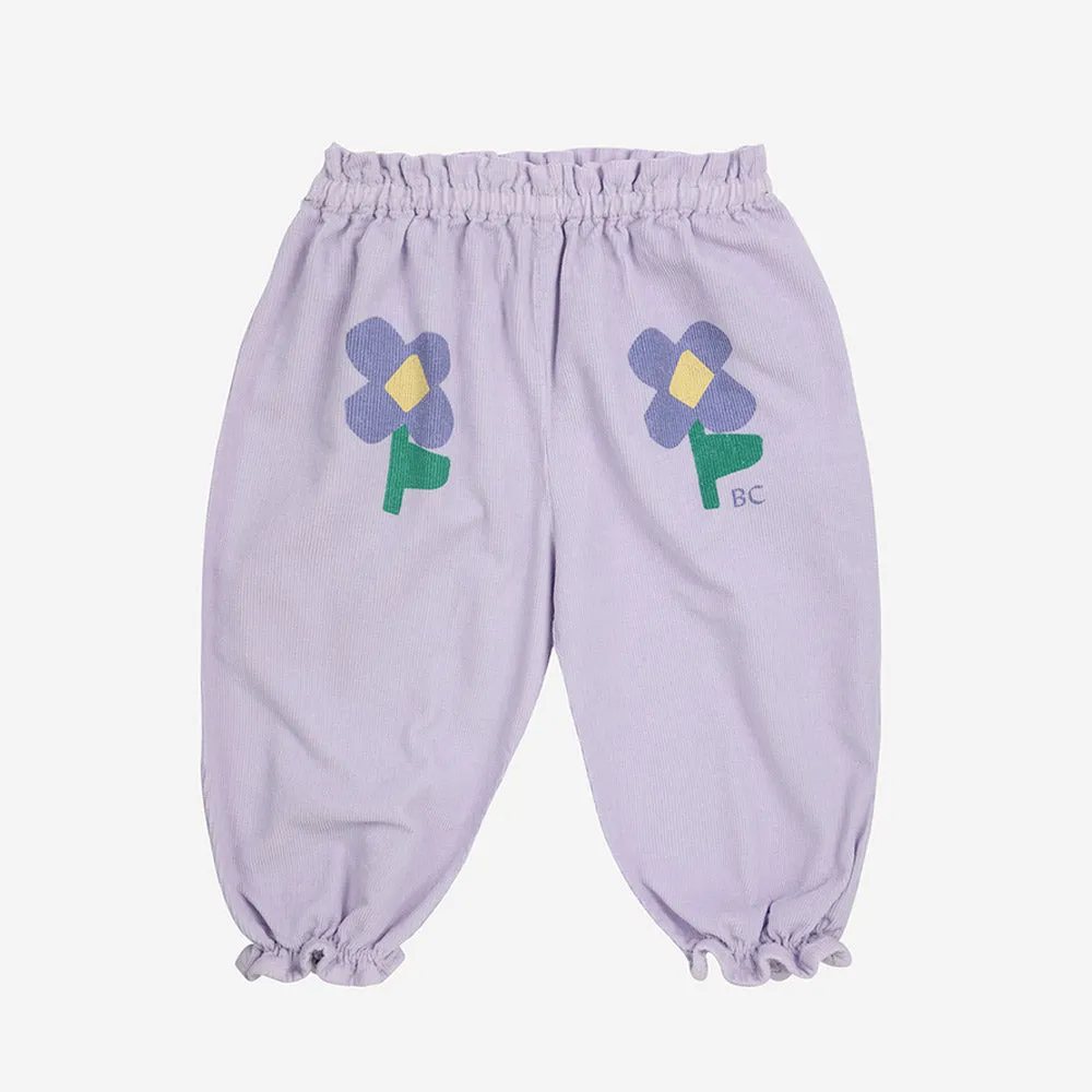 Bobo Choses :: Baby Pansy Flowers Woven Paperbag Pants Lavender