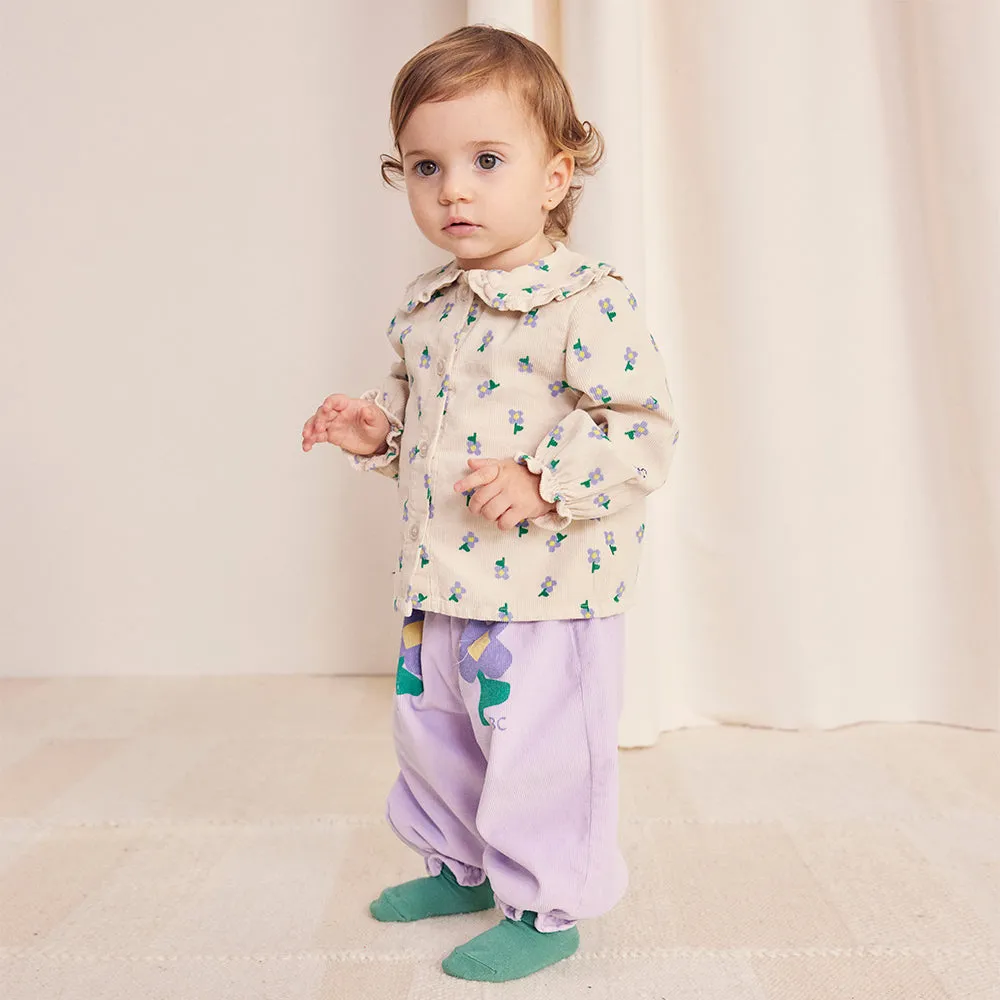 Bobo Choses :: Baby Pansy Flowers Woven Paperbag Pants Lavender