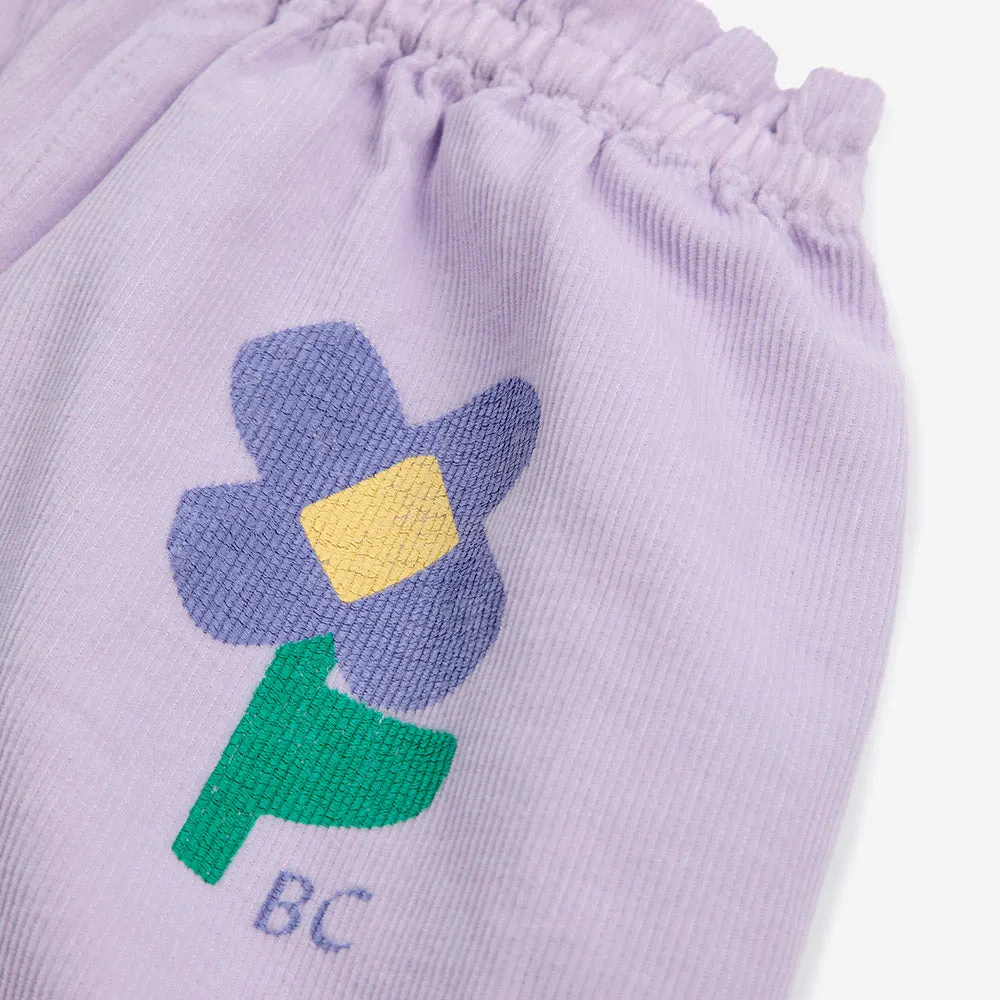 Bobo Choses :: Baby Pansy Flowers Woven Paperbag Pants Lavender