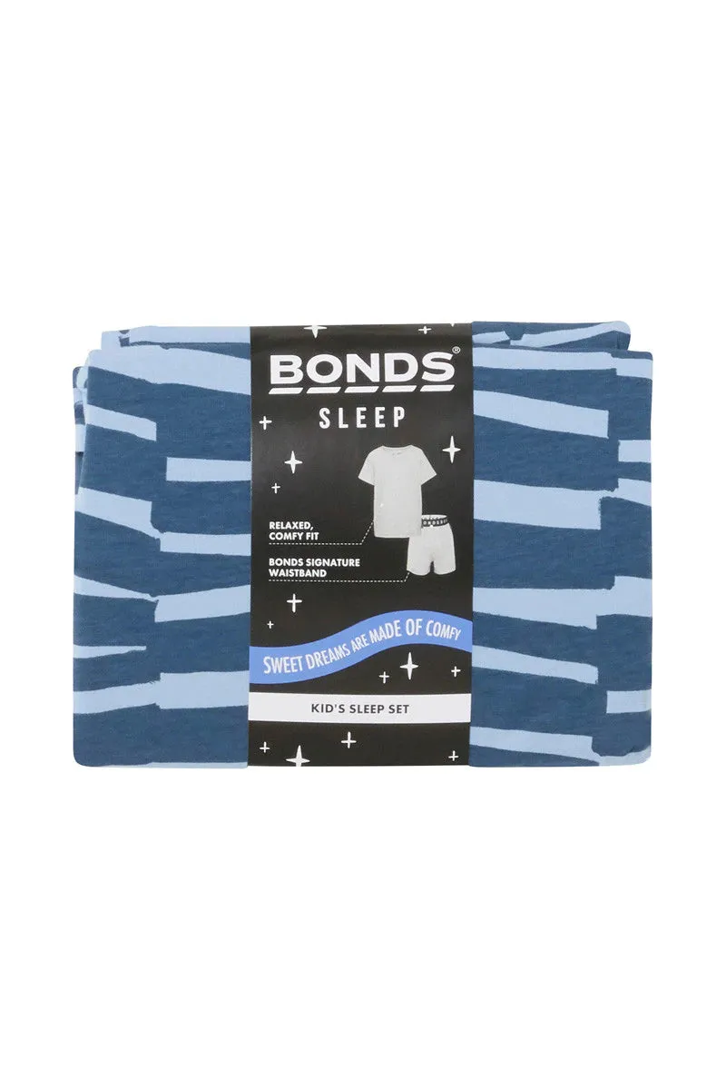 Bonds Kids Tee Sleep Set - Graphic Groove Navy