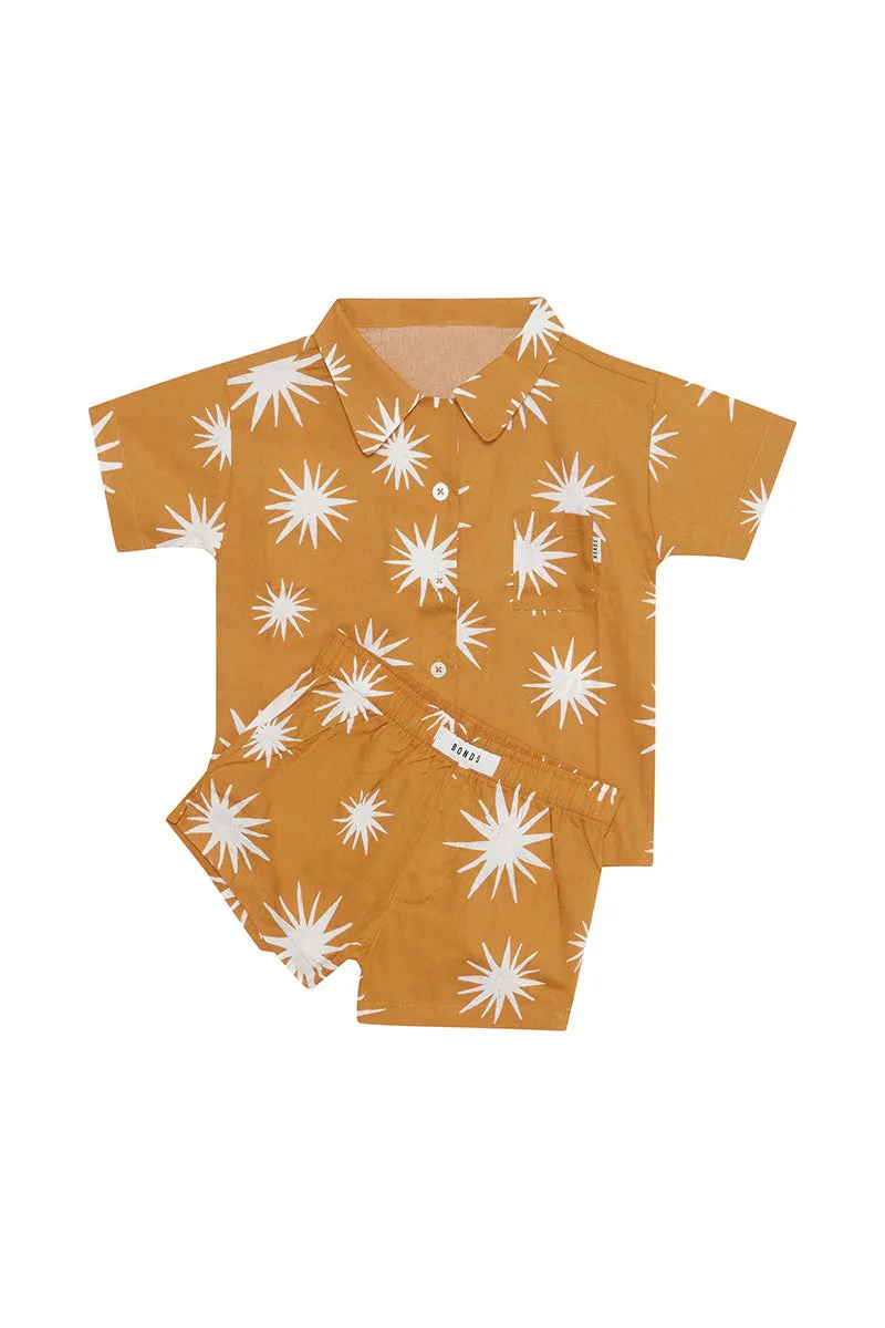 Bonds Kids Woven Sleep Set - Summer Solstice Mustard