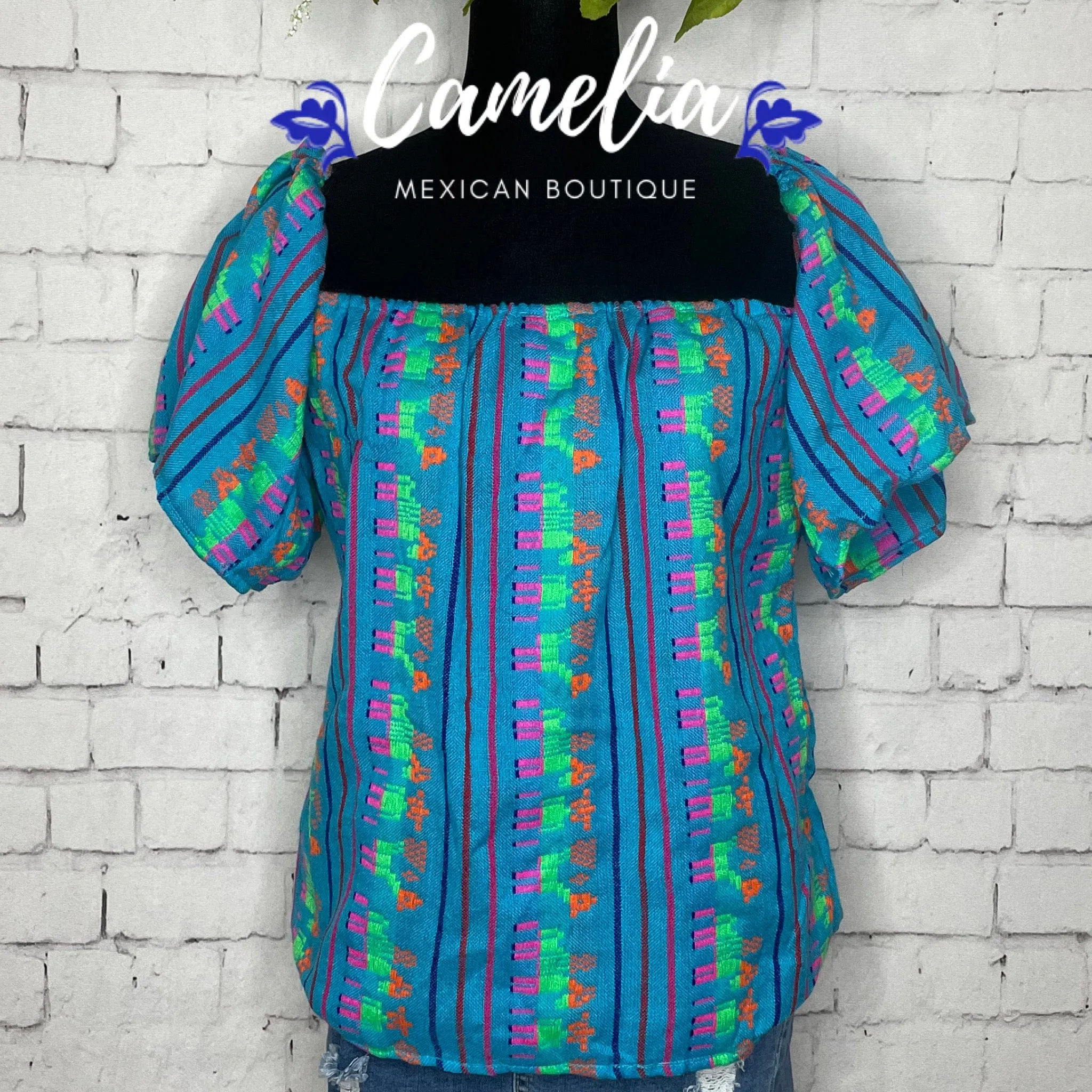 Cambaya Dropped Shoulder Mexican Blouse