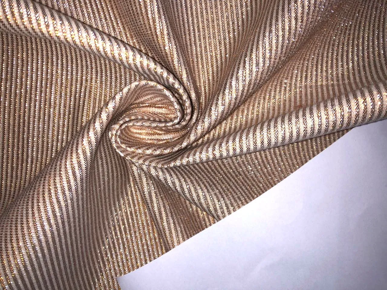 Cotton with lurex stripes available in 2 colors GOLD X GOLD and GOLD x SILVER