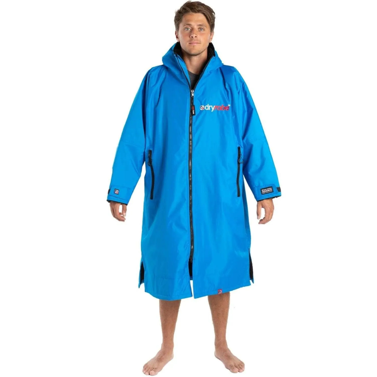 Dryrobe Advance Long Sleeve Drying & Changing Robe - Cobalt Blue/Black