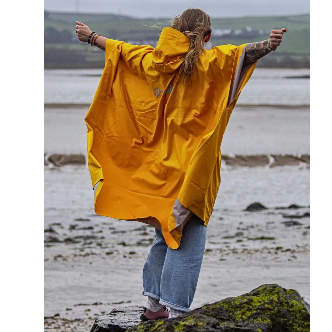 Dryrobe Waterproof Poncho - Yellow