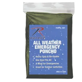 Emergency Poncho pack of 2