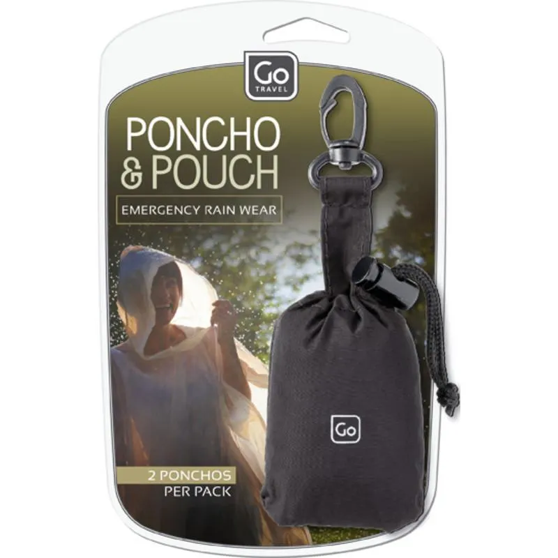 Emergency Waterproof Poncho & Pouch - 2 Pack