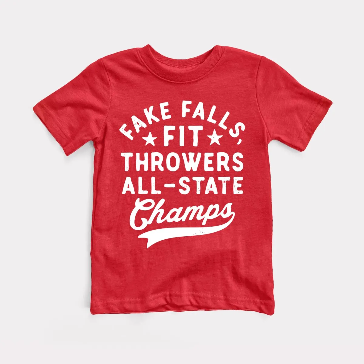 Fake Falls Fit Throwers Toddler Tee