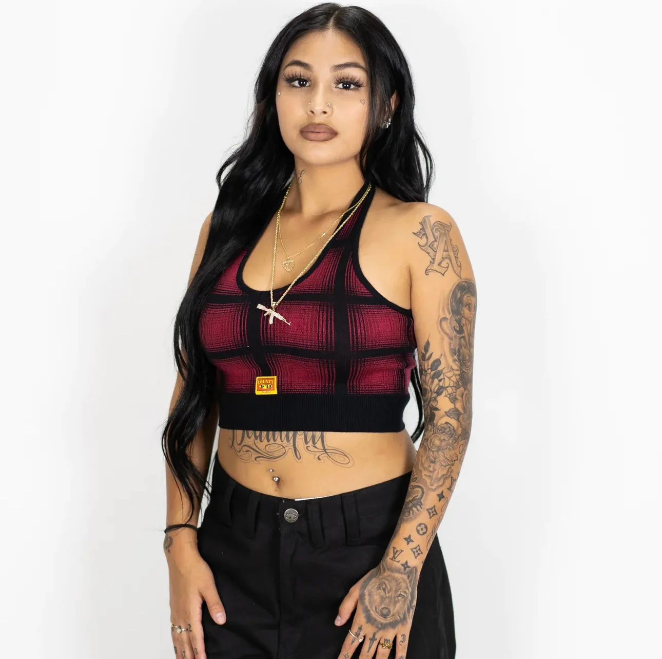 FB County Flannel Halter Tops