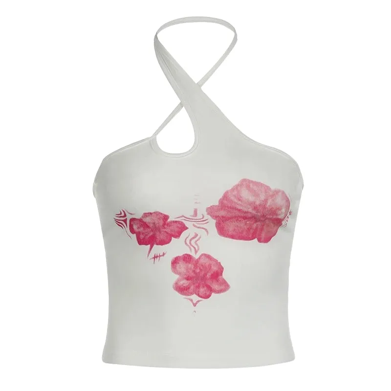 Floral Halter Neck Top