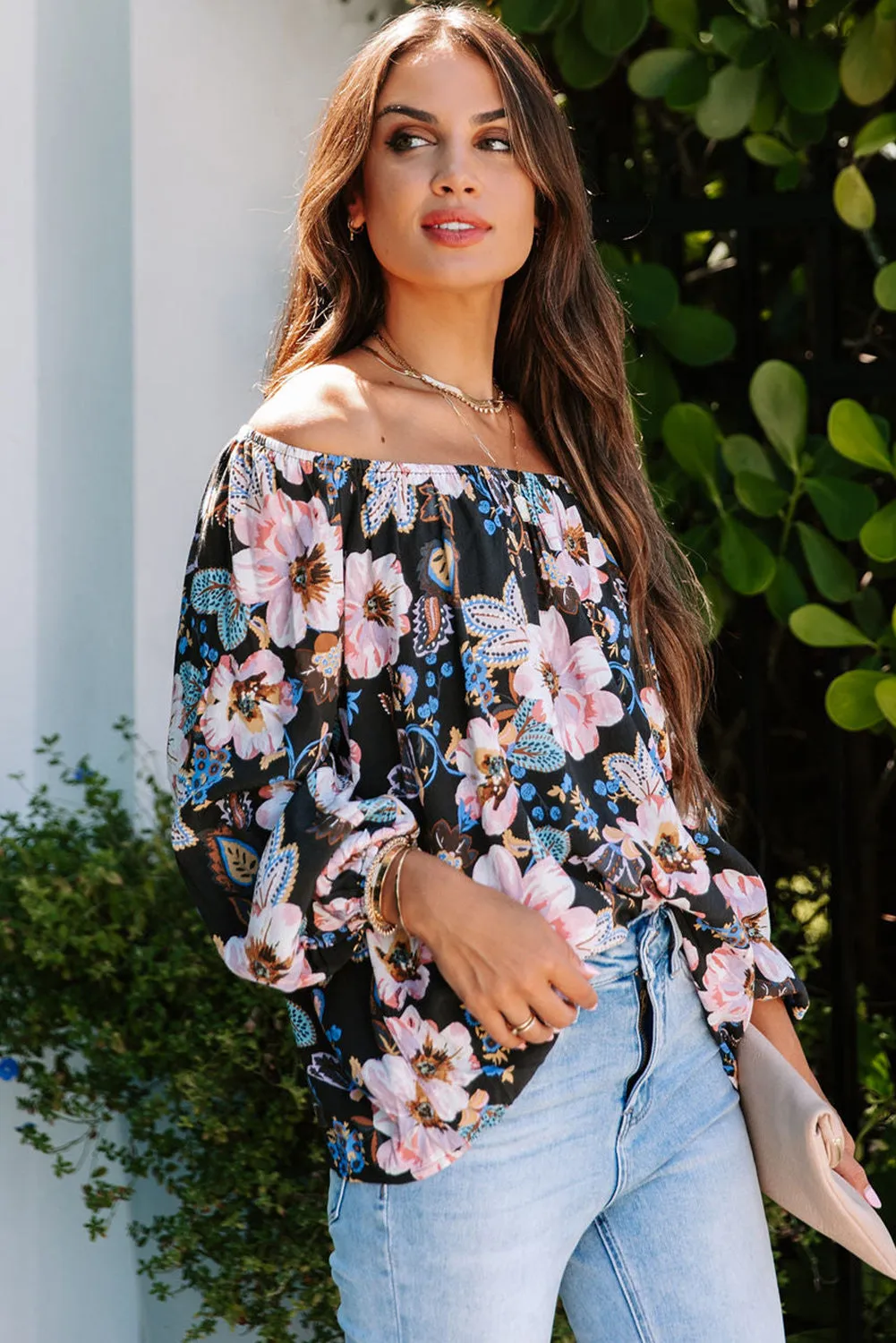 Floral Off The Shoulder Blouse