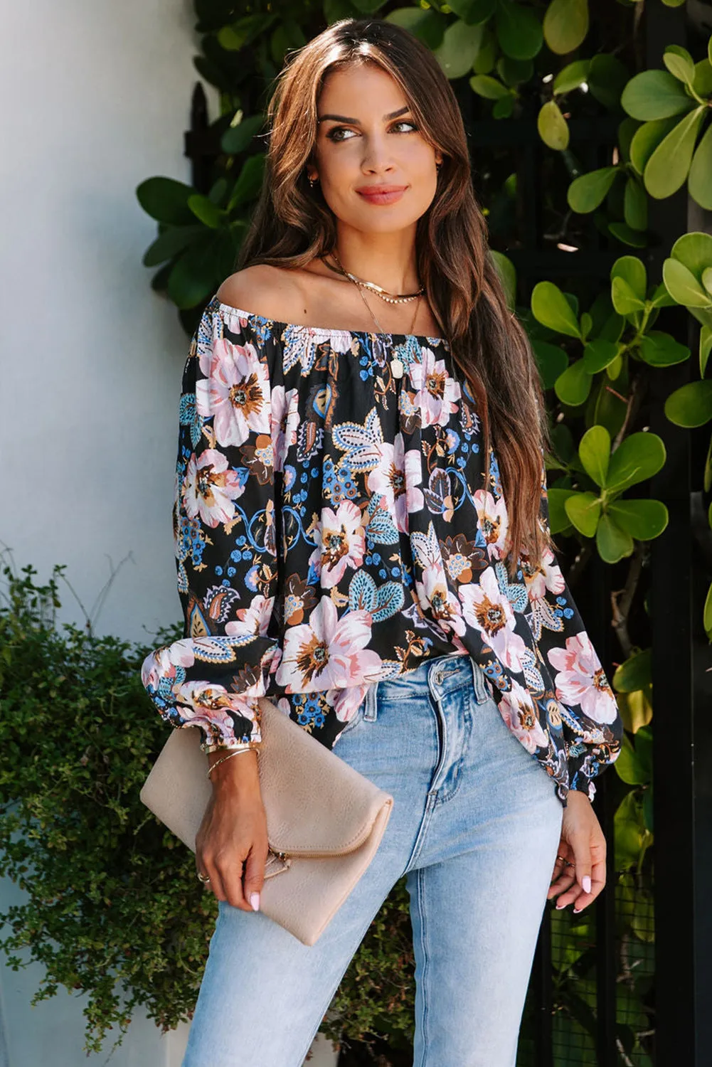 Floral Off The Shoulder Blouse