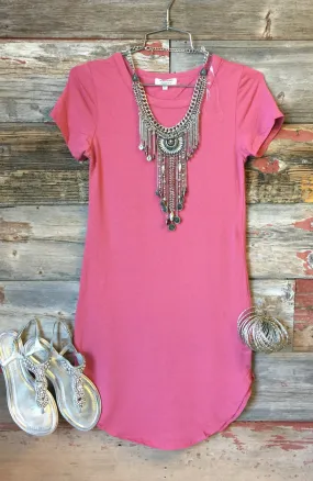 Fun in the Sun Tunic Dress: Pomegranate