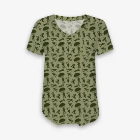 Gifts Galore Toy Soldiers - Women's Printed Bamboo Short Sleeve Top