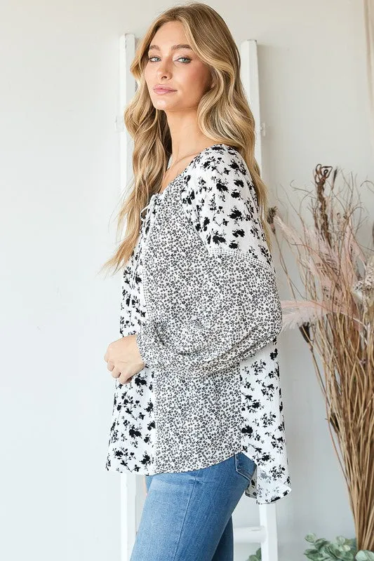 Heyson Off Shoulder Floral Flare Top