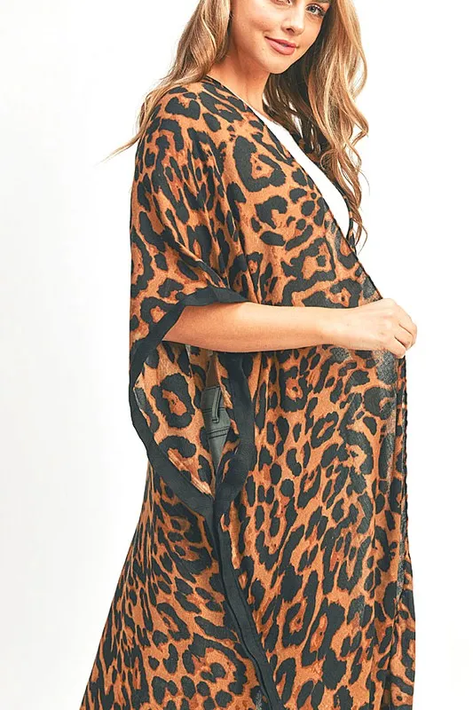 Inner Goddess Animal Print Kimono