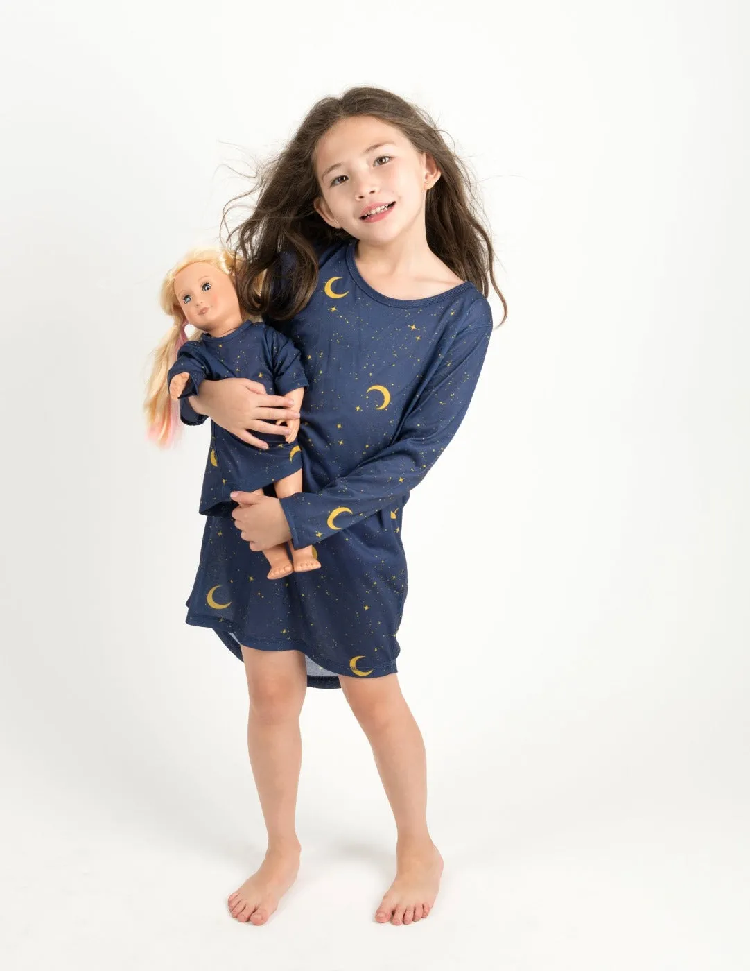 Matching Girl and Doll Moon Nightgown