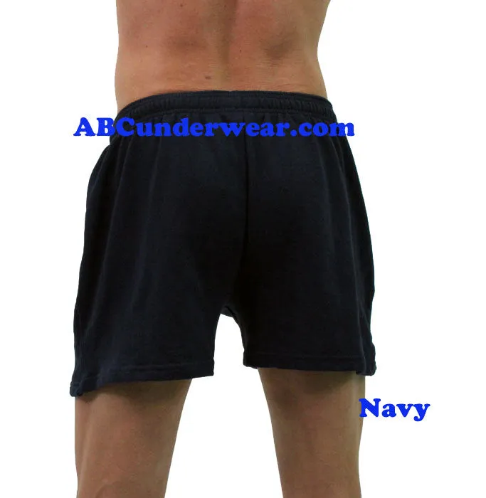 Mens Fleece Gym Short - Original Shorter Version by LOBBO - BLOWOUT !