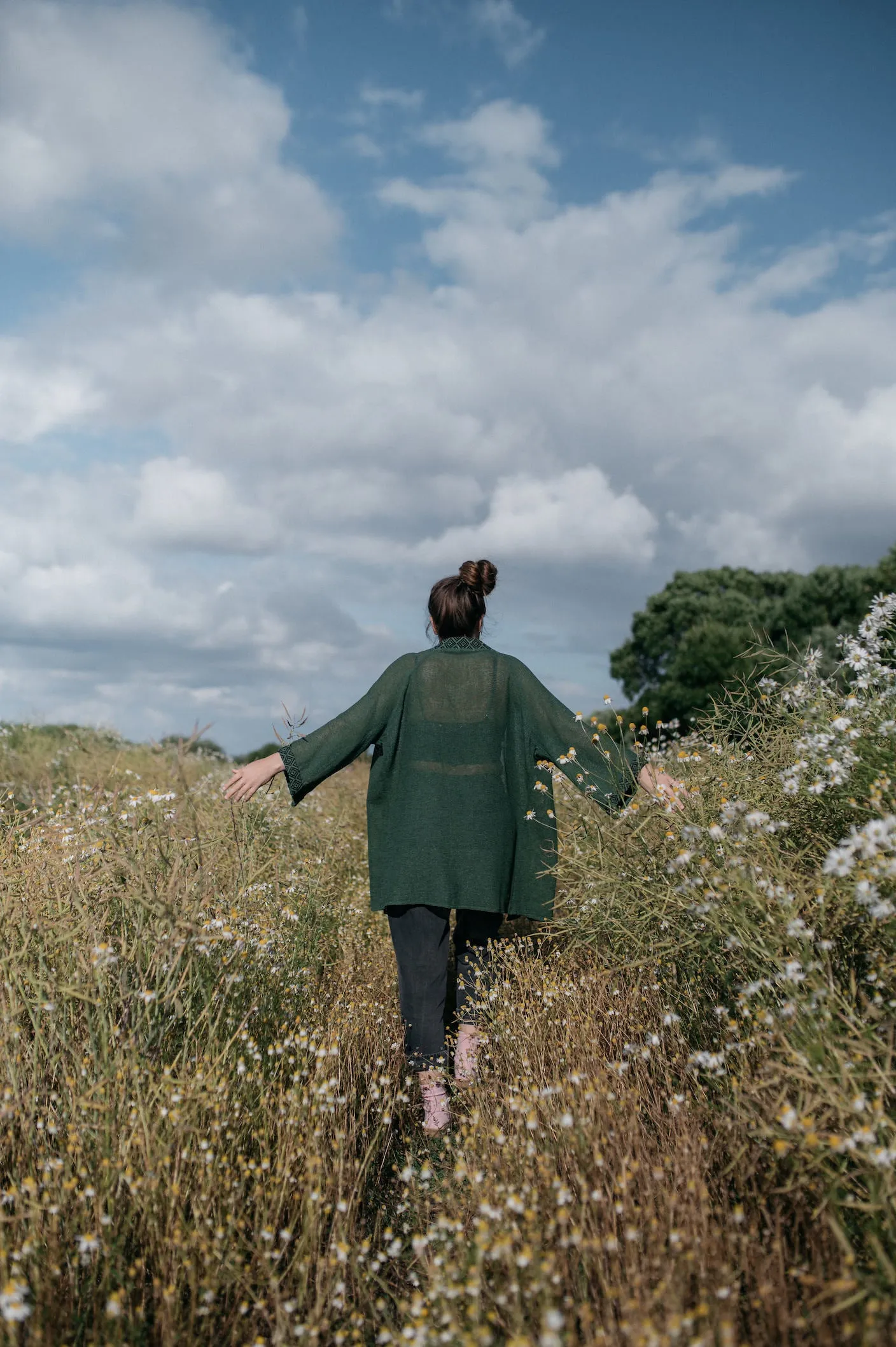 Mesh Cardigan ~ FOREST FERN