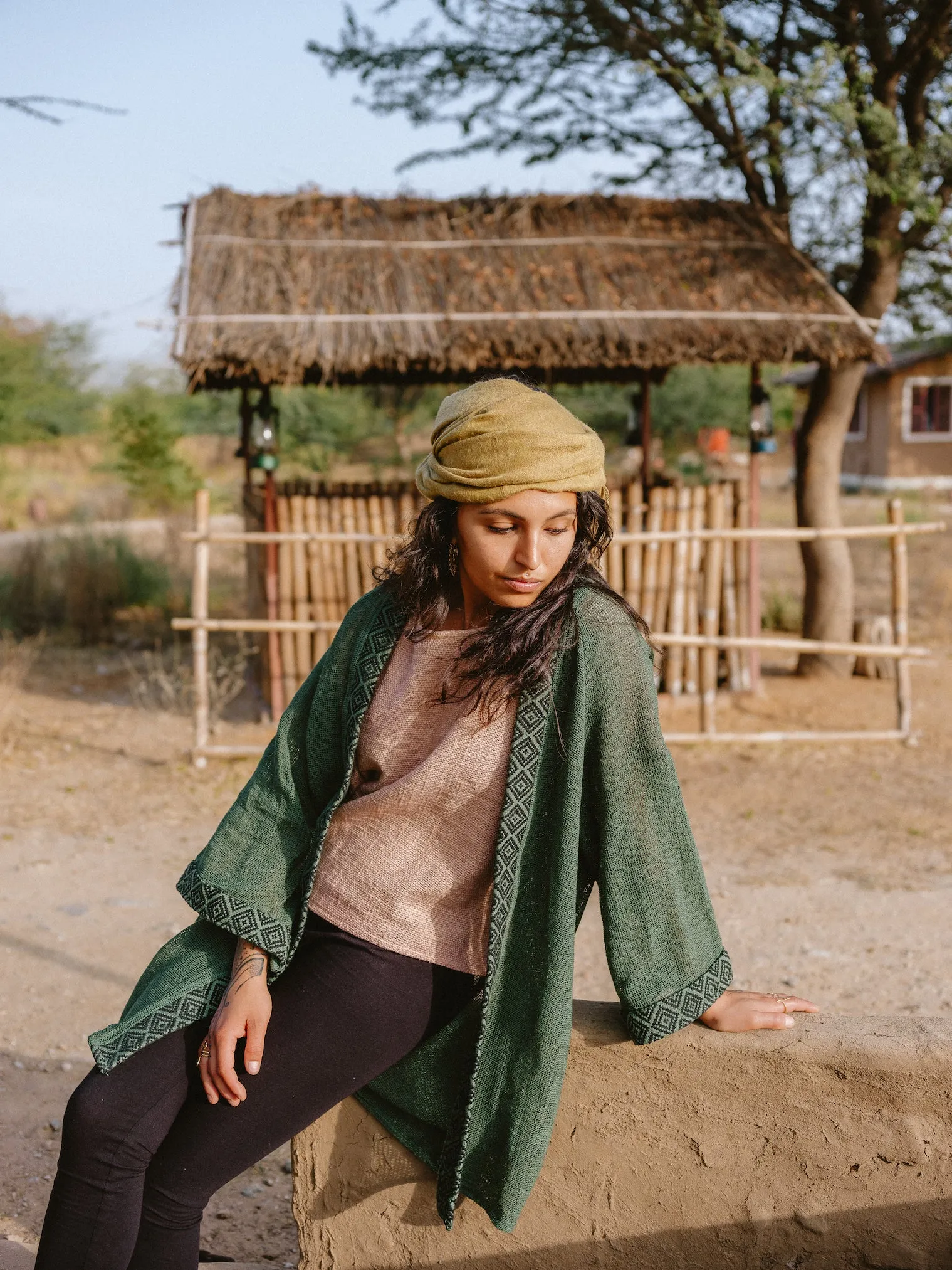 Mesh Cardigan ~ FOREST FERN