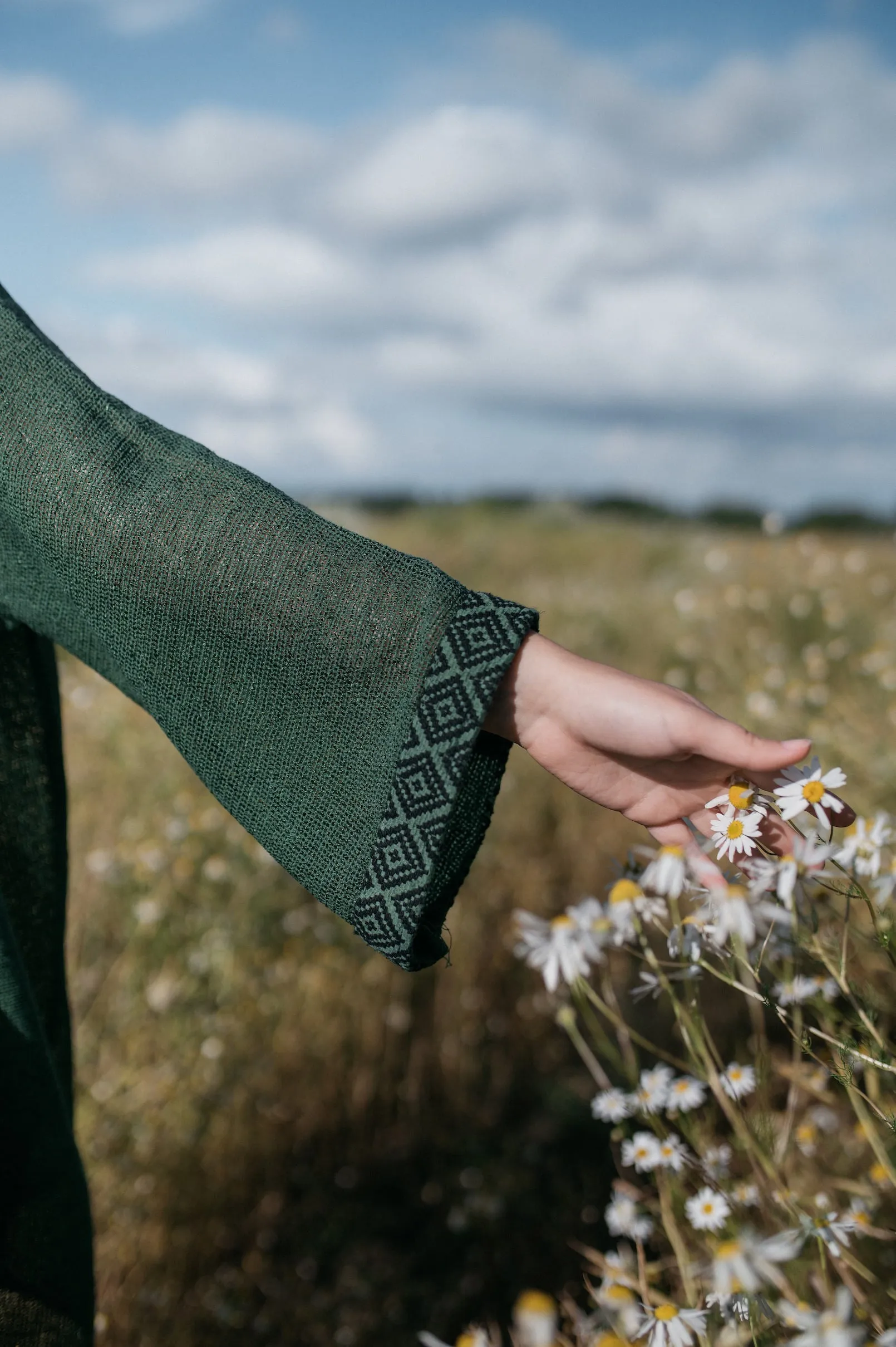 Mesh Cardigan ~ FOREST FERN