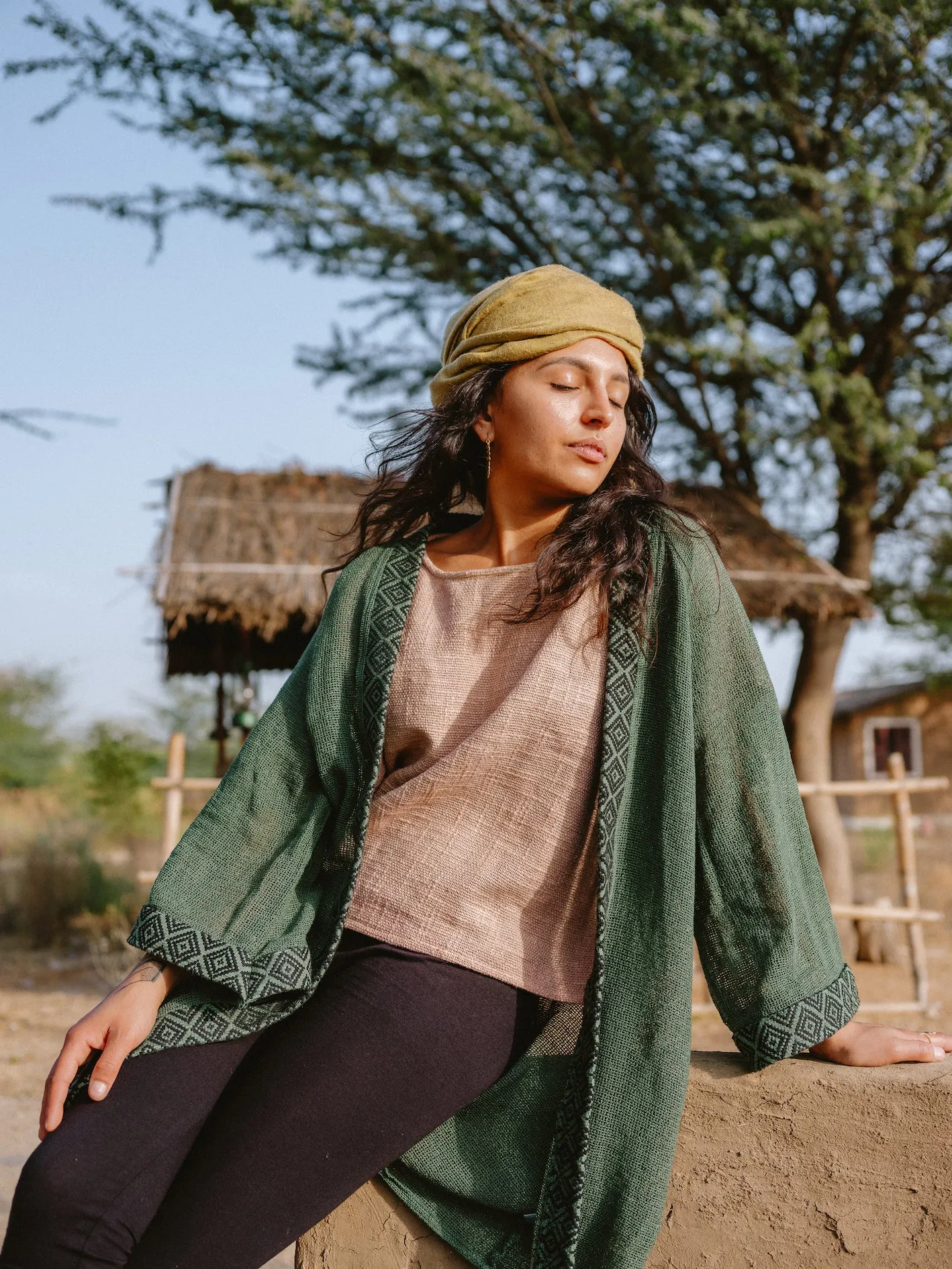 Mesh Cardigan ~ FOREST FERN