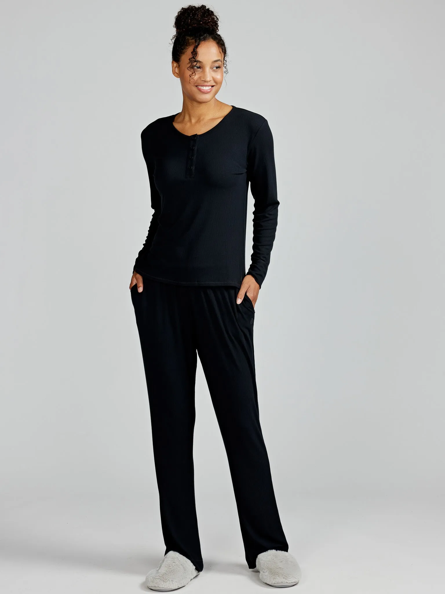 Microluxe Rib Sleep Pant