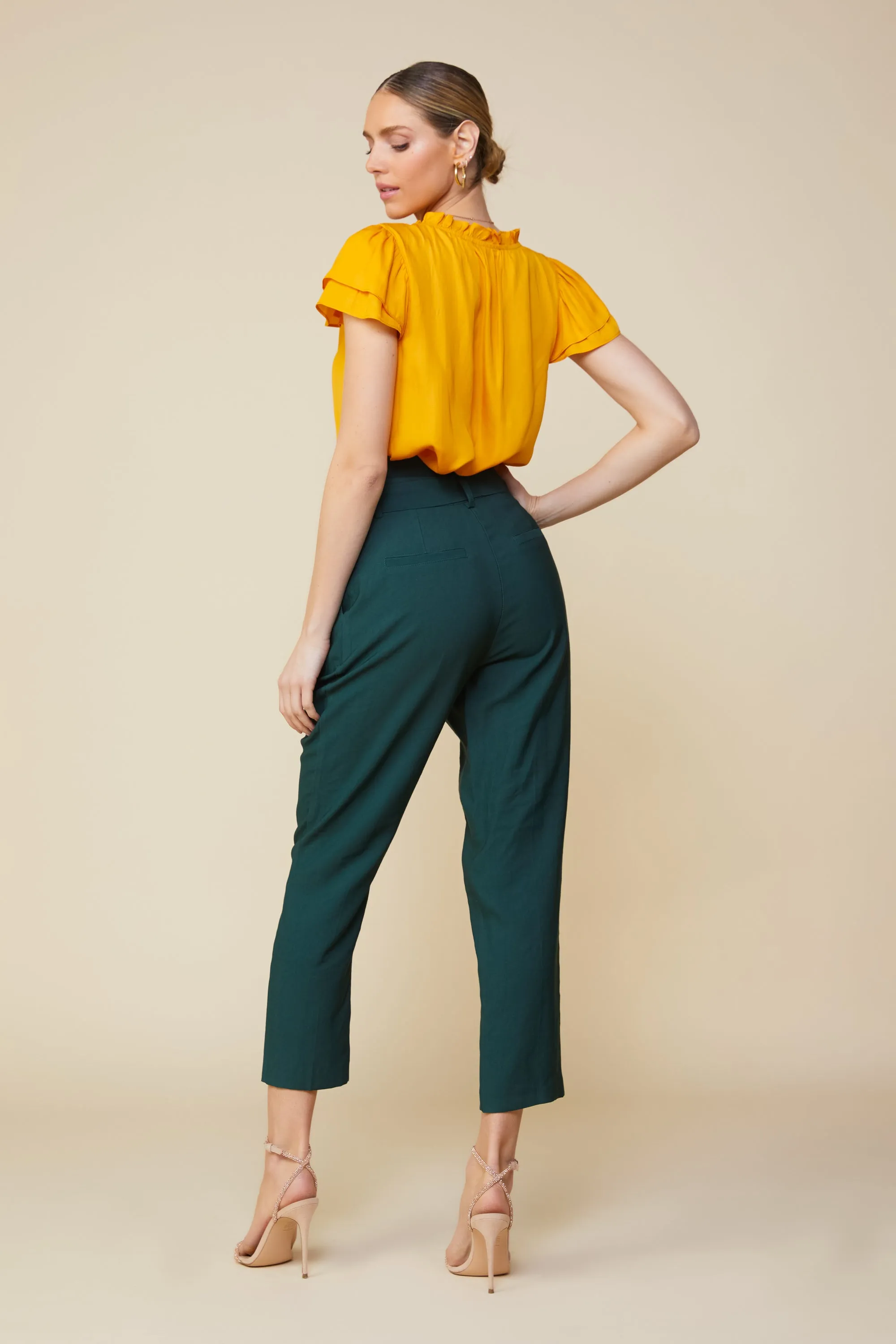 Paper Bag Belted Pants