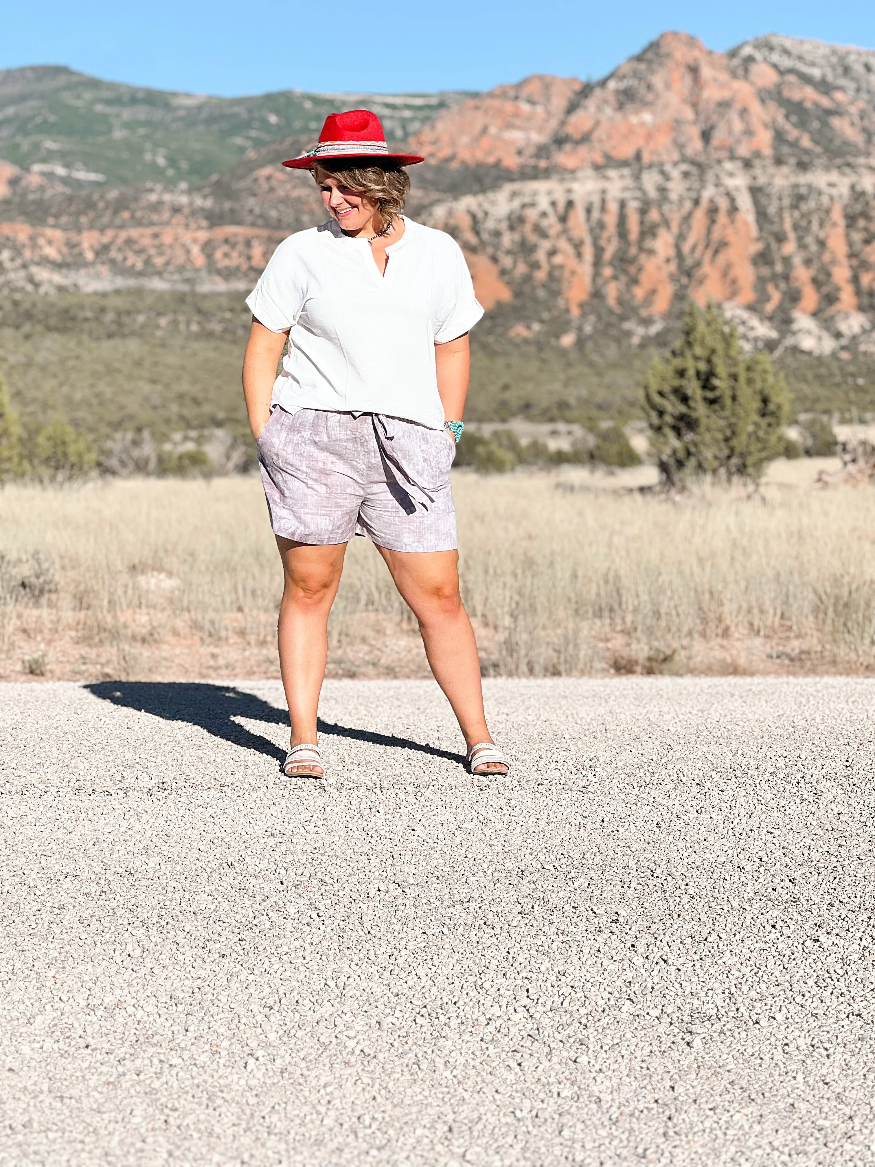 Paper Bag Cotton Shorts