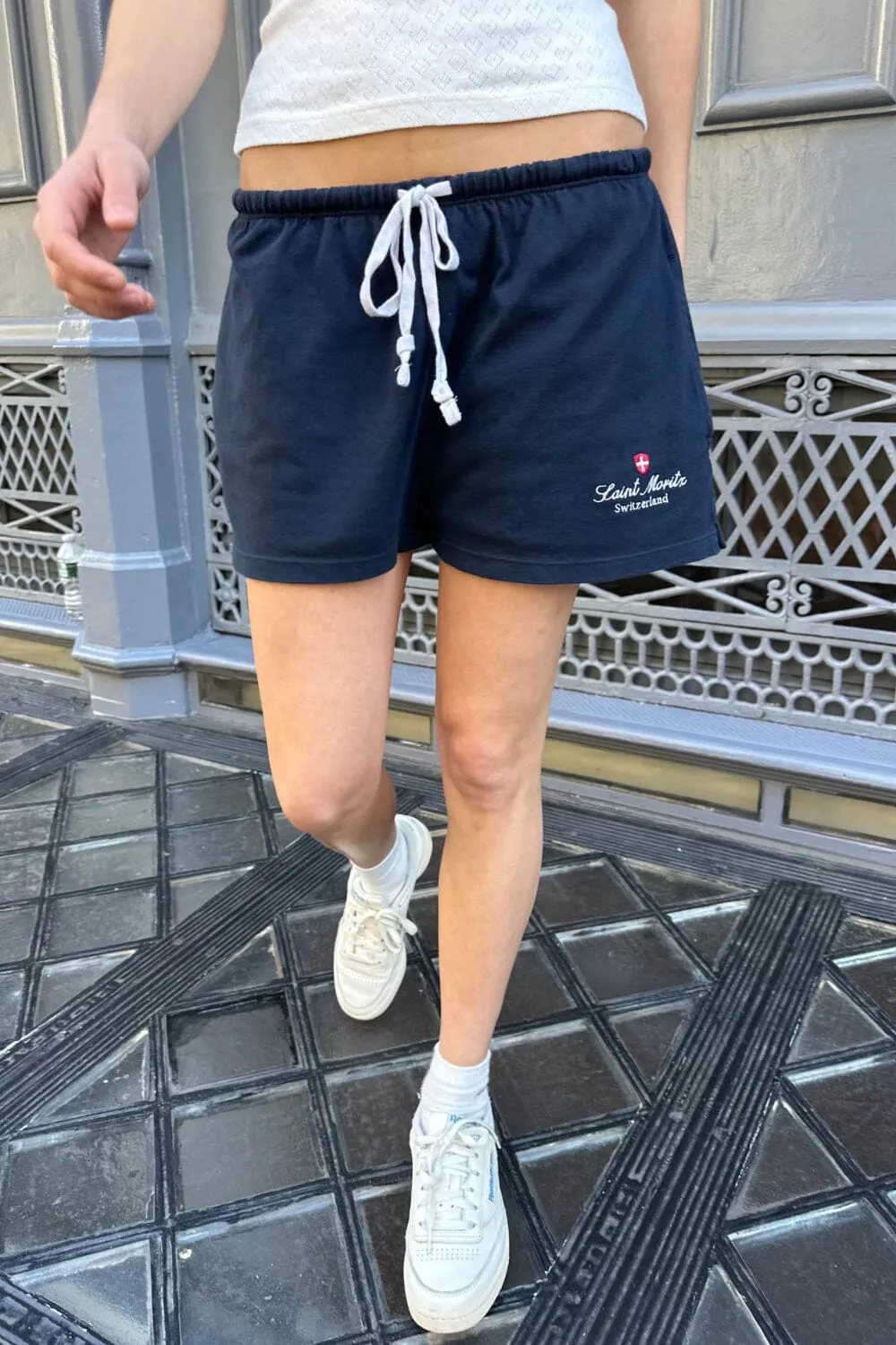 Rosa St Moritz Tie Sweatshorts