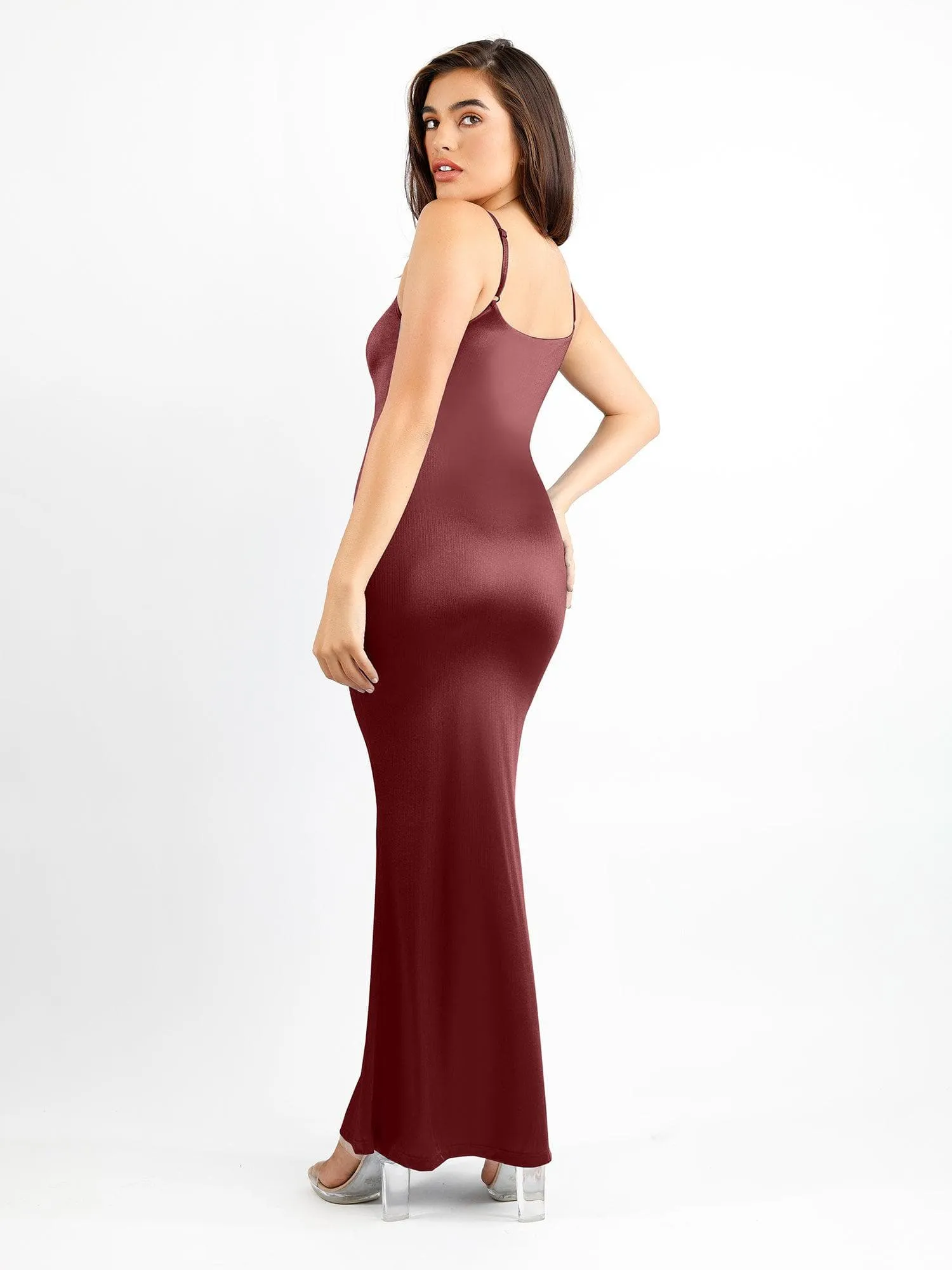 Shapewear Shine Slimming Tummy Control Maxi Slip Dress