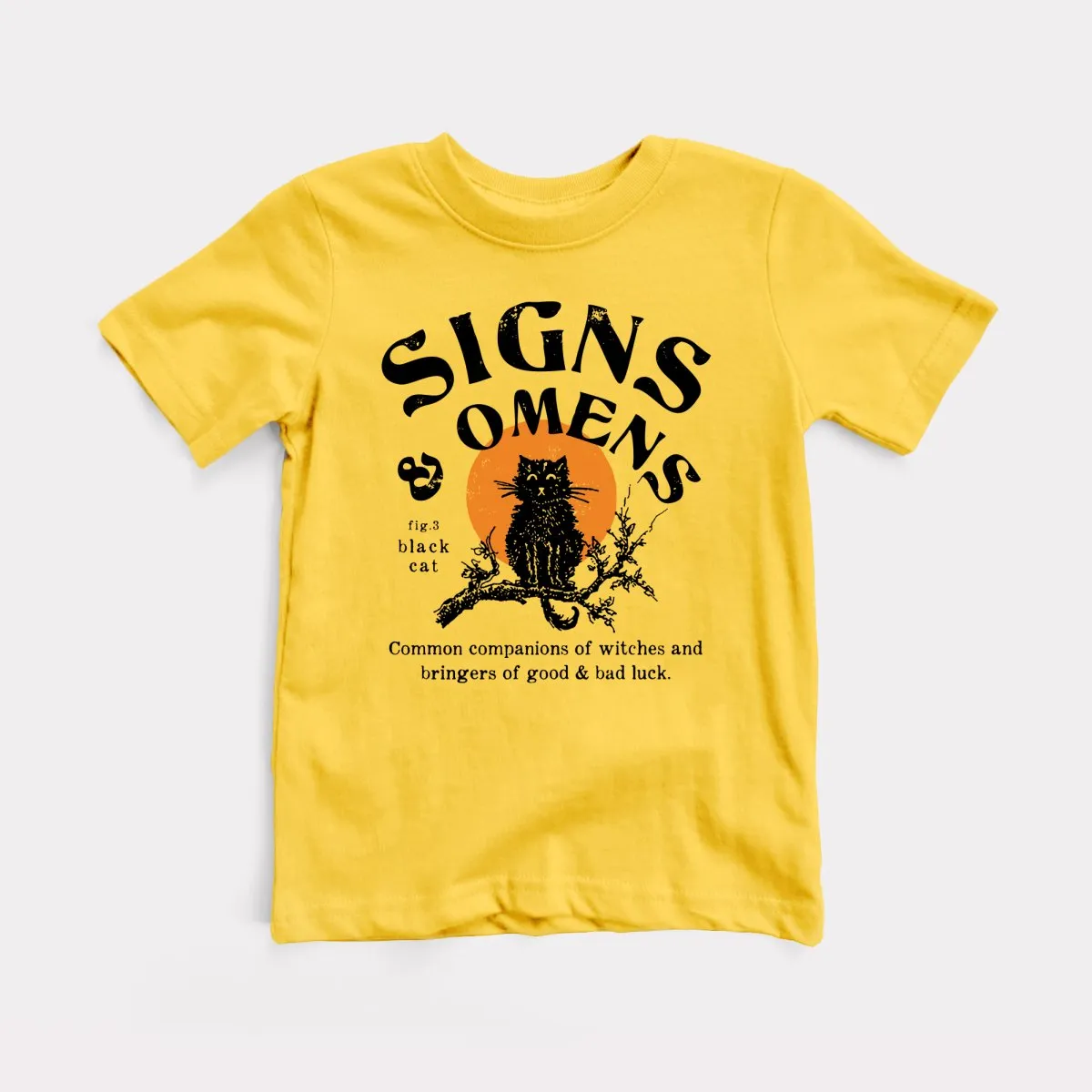 Signs And Omens Black Cat Toddler Tee