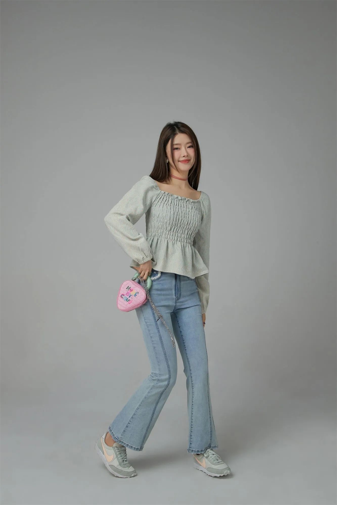 Soft Voice Off-The-Shoulder Blouse