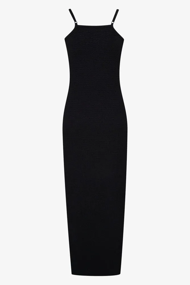 Strappy Column Dress Black