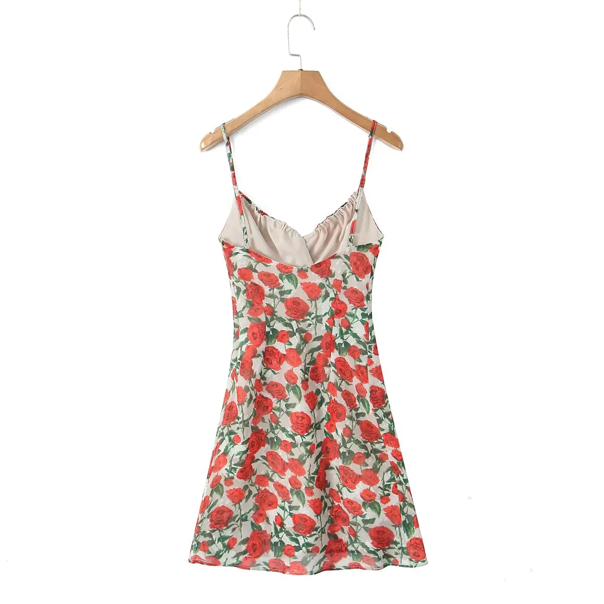 Suna Floral Print Mesh Mini Dress