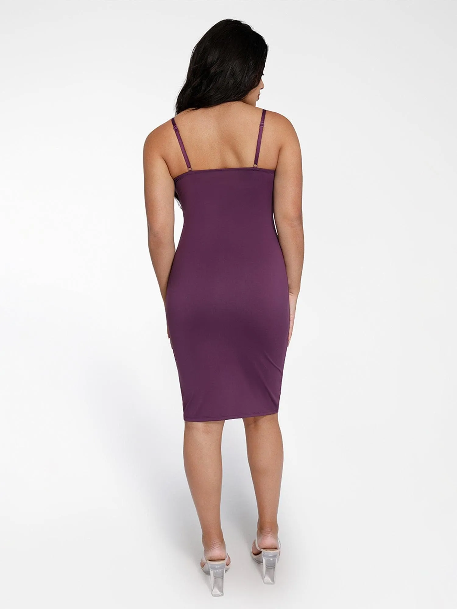 The Shapewear Dress Midi with Mesh Detail